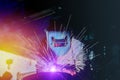 IndustryÃ¢â¬â¹ WorkerÃ¢â¬â¹ weldingÃ¢â¬â¹ steelÃ¢â¬â¹ pipeÃ¢â¬â¹ inÃ¢â¬â¹ factoryÃ¢â¬â¹ withÃ¢â¬â¹ sparksÃ¢â¬â¹lightÃ¢â¬â¹